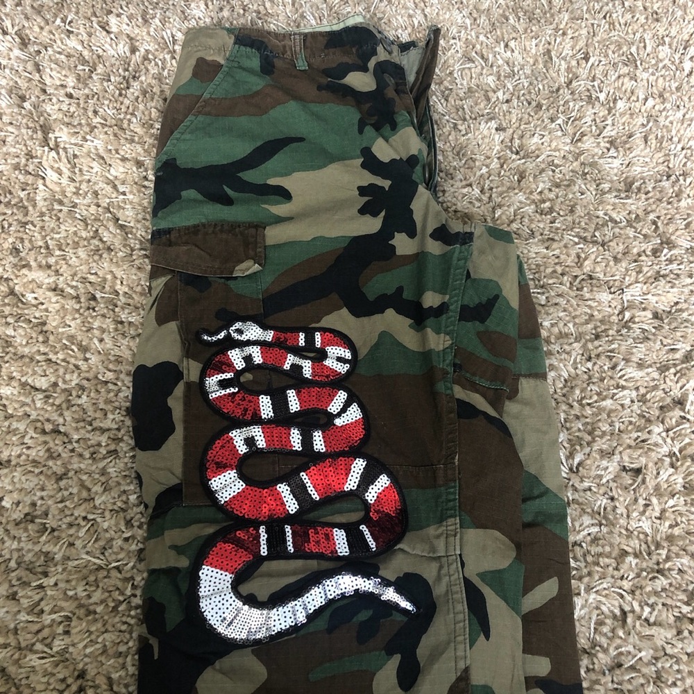 Camouflage designer inspire custom made pants